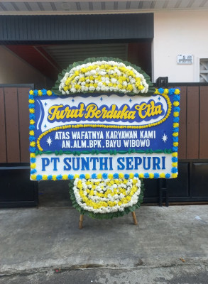 Papan Bunga Duka di Putussibau Utara